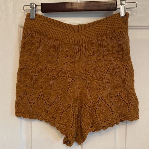 Sezane Brown Knit Shorts - Picture 3 of 12